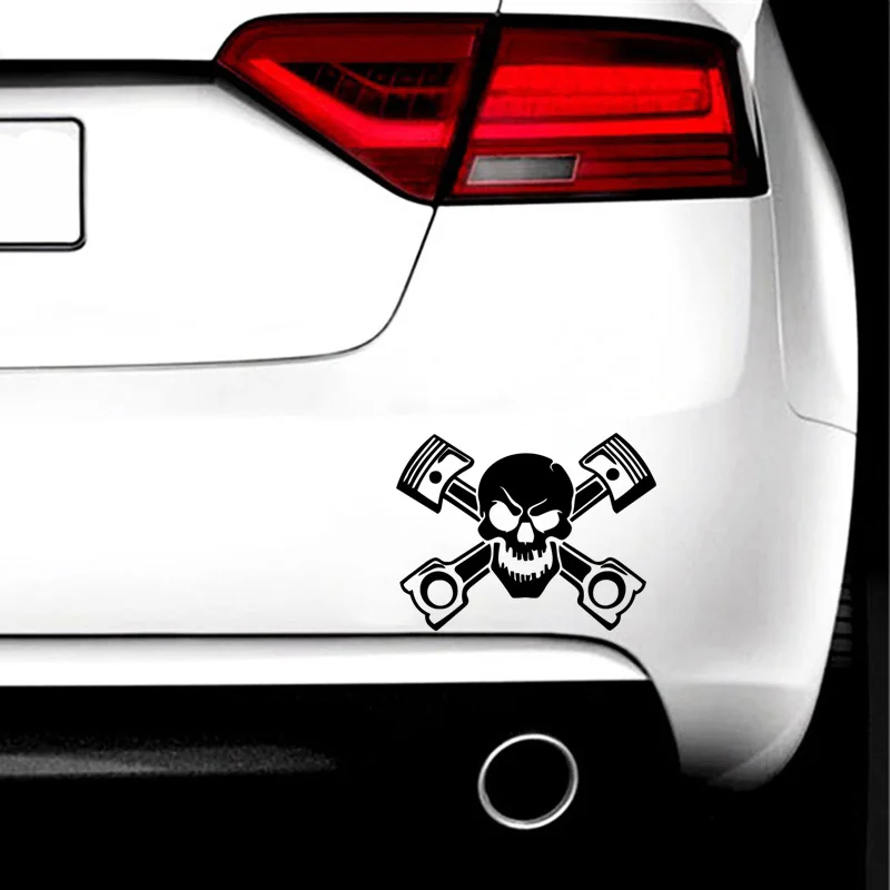 

Cool Design Skull Auto Stickers Wrap Vinyl On The Car Sticker And Decals Motorcycle Car-Styling Accessories