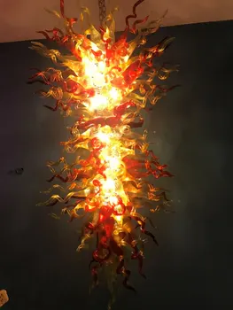 Online Modern Murano Glass Chandelier Ceiling Bedroom Living Room Hotel Decor Light Fixture 110-240V