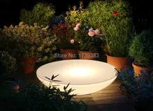 D60 H20 CM Colorful Led Illuminated Furniture Lounge Variation LED led coffee table rechargeable for Bars