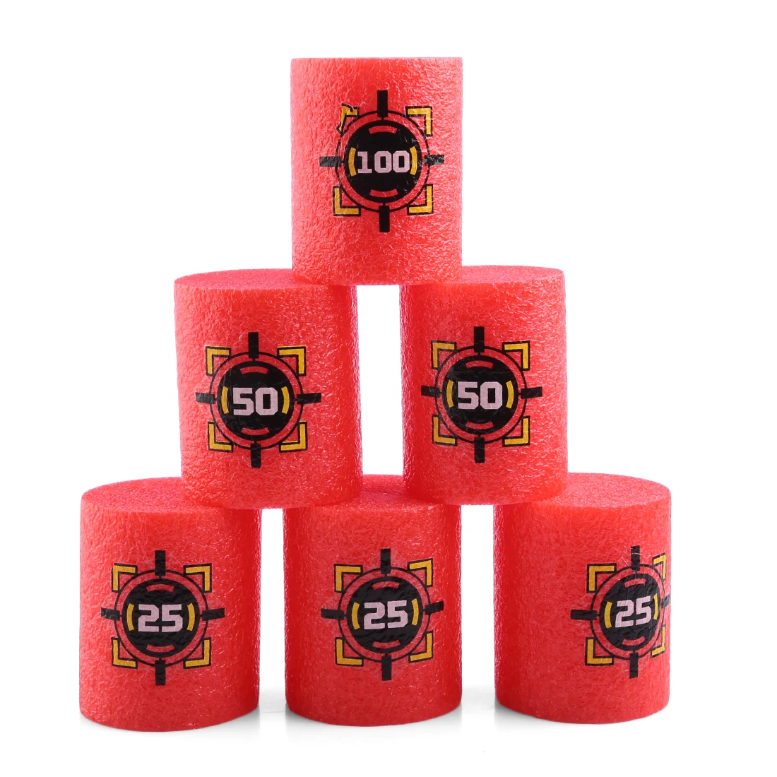 

Drop Ship 6pcs/set Soft Bullet Shooting Target for Nerf Scoring Kid Toy Outdoor Fun - Red