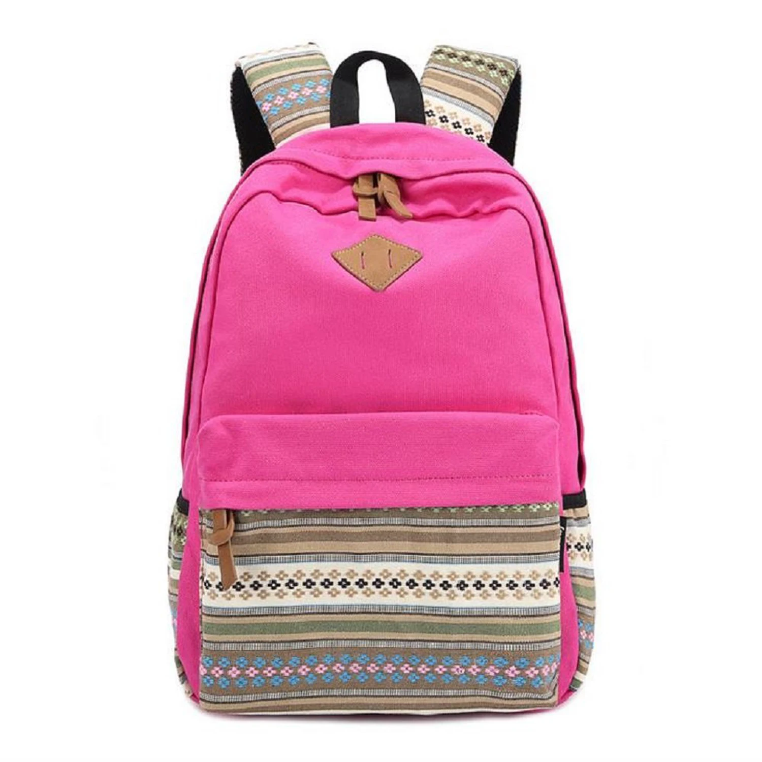 Женский винтажный рюкзак, Ретро винтажный рюкзак для пикника, Университетский рюкзак, школьный ранец - Цвет: A4