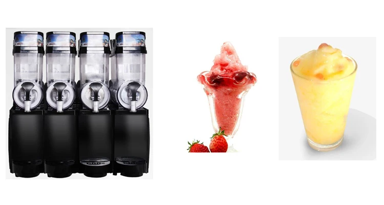 Цена по прейскуранту завода slush машина 4 * 15L льда и производитель для