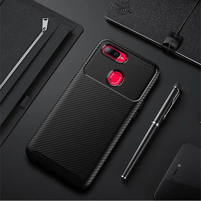 Чехол из углеродного волокна для Realme U1 чехол 6 3 дюйма высококачественный с
