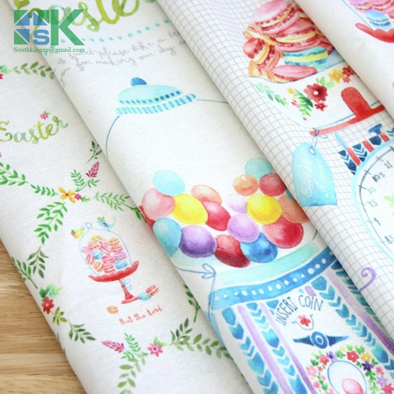 DIY sewing fabric The new high definition digital printing Korean cotton printing personalized