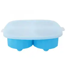 Многоразовые инструменты для мороженого Силиконовый поднос для льда 4 сетки Форма для пудинга Бар Винный Декор льдогенератор