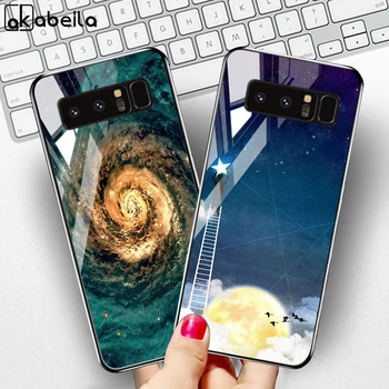 TemperedGlassCaseForSamsungGalaxyS10CasesStarSpaceFundasSamsungNote20UltraS2010LiteS8S9PlusS10e8Covers