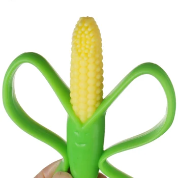 

Infant Baby Teether Toy Silicone Corn Molar Toys Soothing Teething Pacifier Chew Infant Oral Tooth Brush 7-9Months