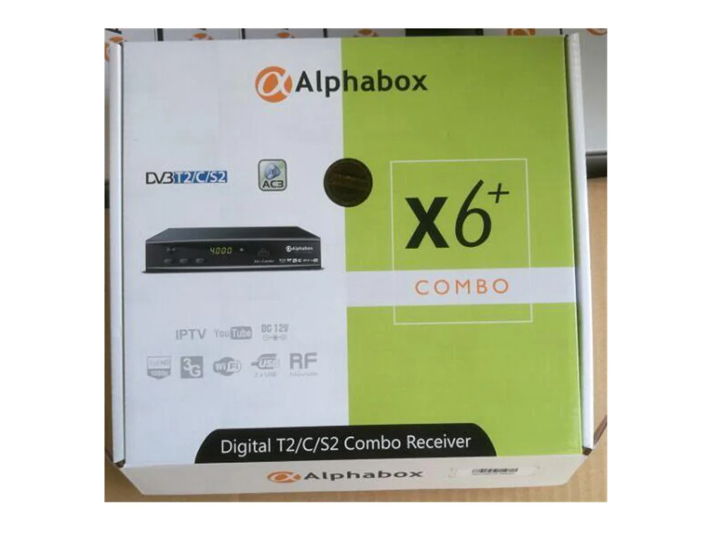 Alphabox X6 комбо+ av-кабель+ usb wifi DVB-S2& T2& C спутниковый ТВ приемник Поддержка cam Newcad powervu для Африки