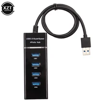 Usb-концентратор 3,0 Мульти USB 3,0 usb-хаб высокоскоростной 4 порта для флэш-накопителей ПК ноутбук компьютерные аксессуары