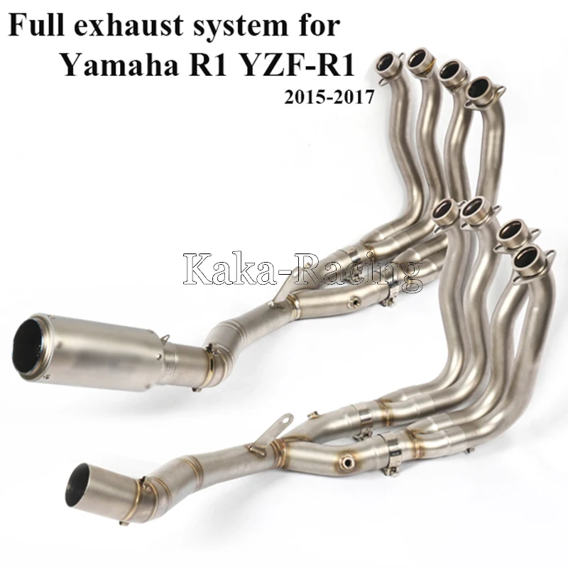 R1 Full Titanium alloy system Motorcycle Exhaust Muffler Escape sc tail