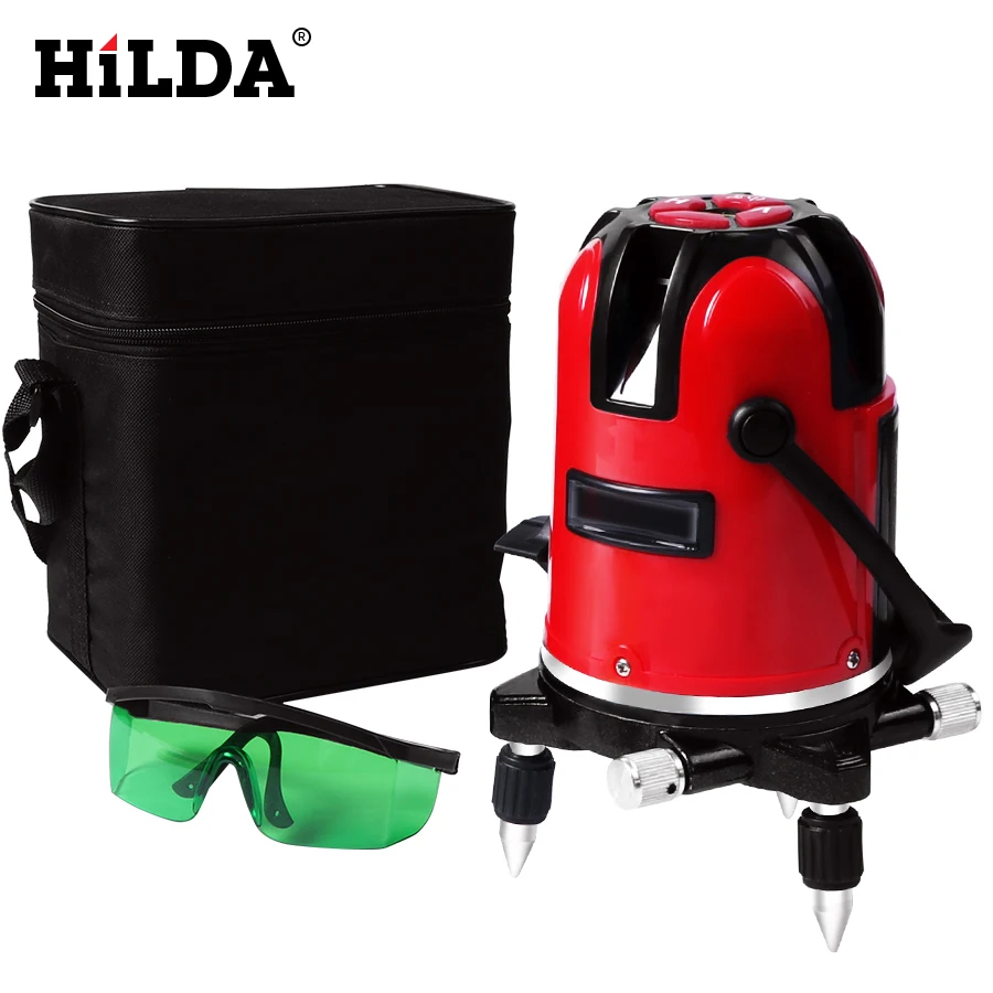 Laser Level 5 Laser Lines 6 Points 360 Degrees Rotary 635nm Outdoor Mode - Receiver And Tilt Slash Available Auto Line цена Laser Level 5 Laser Lines 6 Points 360 Degrees Rotary 635nm Outdoor Mode - Receiver And Tilt Slash Available Auto Line цены онлайн