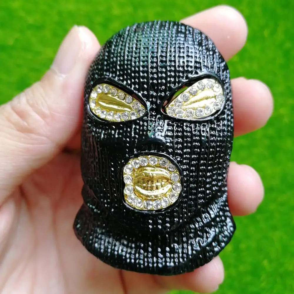 

Black GOON SKI MASK Pendant Men's Against Anti-Terrorism headgear Necklace Jewelry N682B