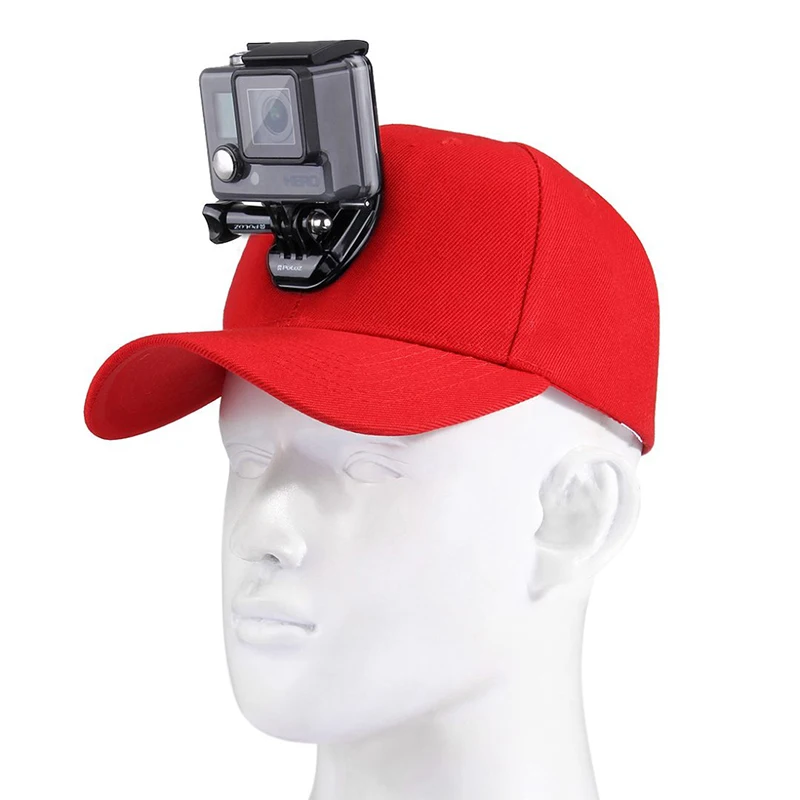 Djustable Sun Hat Cap Sport camera Baseball Hat WJ-Hook Buckle Mount Screw  for Gopro Hero 654321SJCAMXiaomi yi Accessories (16)