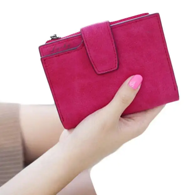 Для женщин кошелек Твердые Цвет мини-grind Magic Двойные кожаный бумажник визитница клатч Для женщин сумки Portefeuille роковой дропшиппинг