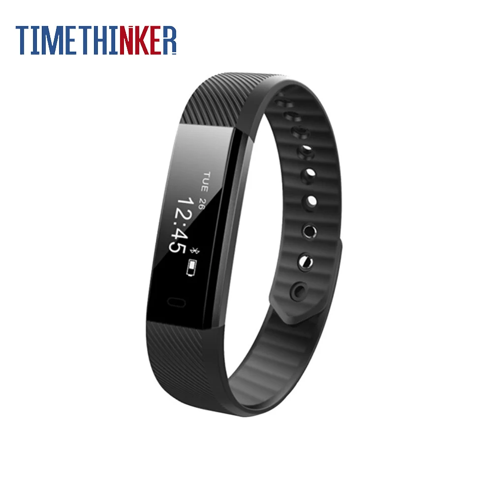 Оригинальный фитнес браслет Timethinker ID115 0 86 дюймов Android IOS умный водонепроницаемый