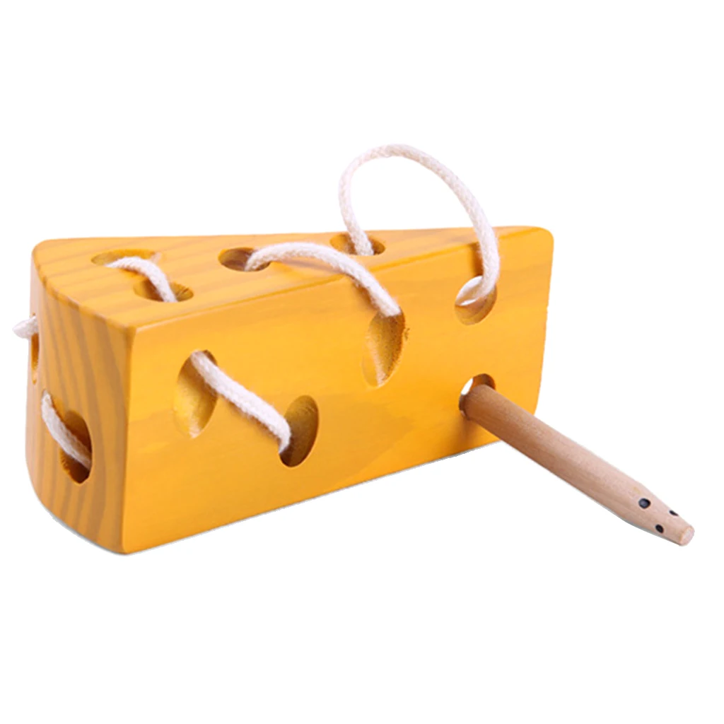 Wooden Montessori Toys - Cheese Maze & Bee Box, Kids Practical Life Toys