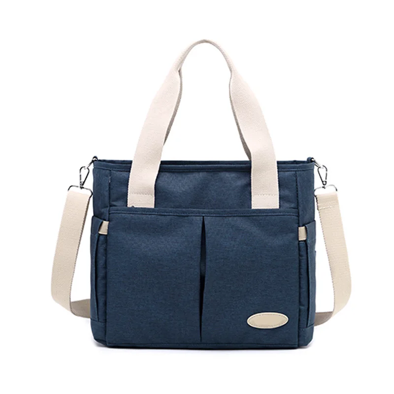Dark blue SeckinDogan детские пеленки мешок большой емкости Дорожные Подгузники Сумки цветочный полиэстер детские сумки для мамы изоляция уход Мама сумка - Цвет: Dark blue