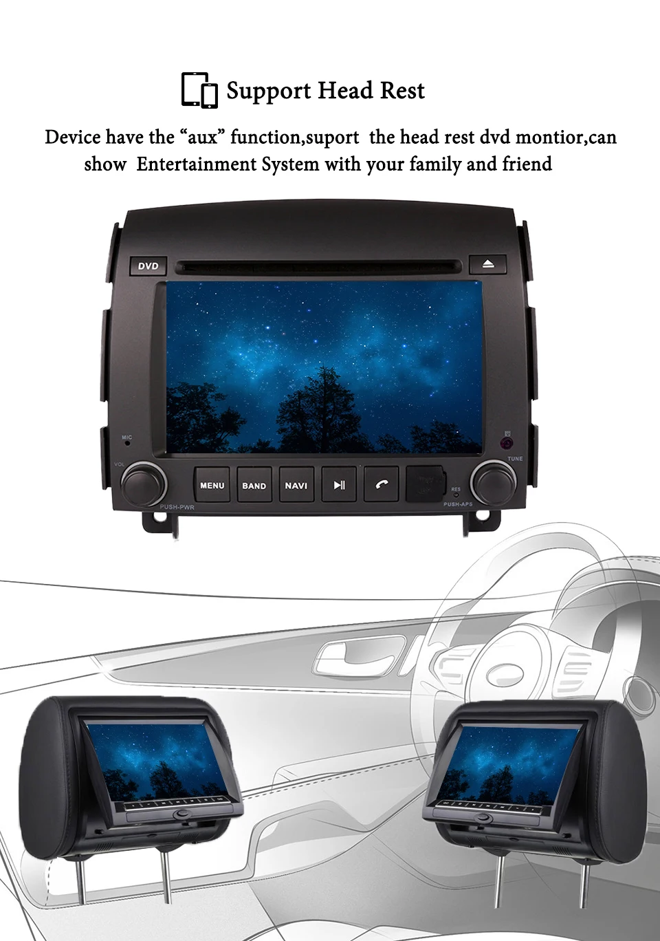 Discount 6.2 inch 2 din Android 8.0 Car Dvd Player For Hyundai Sonata NF YU XIANG 2006 - Radio tape recorder Video Gps WIFI RDS usb audio 12