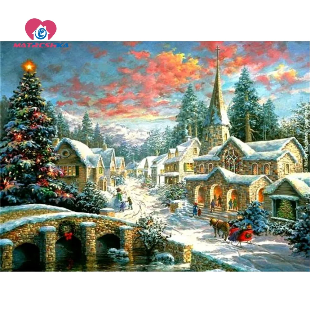 

Diamond embroidery landscape snow Pictures of crystals Diamond mosaic full square rhinestones 5d diamond painting Hobby crafts