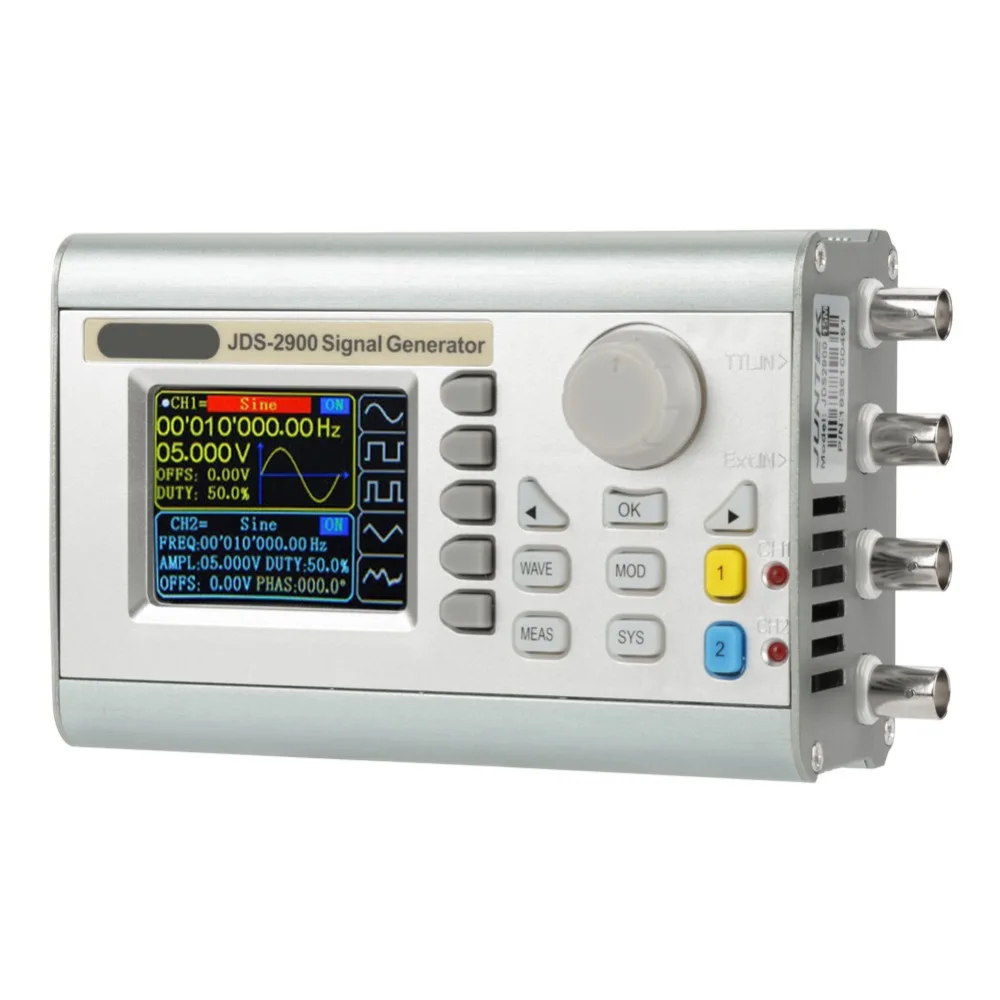 

JDS2900-15MHz Portable Signal Generator Dual-channel DDS Counter Digital Control Sine Frequency AC 100-240V function generator