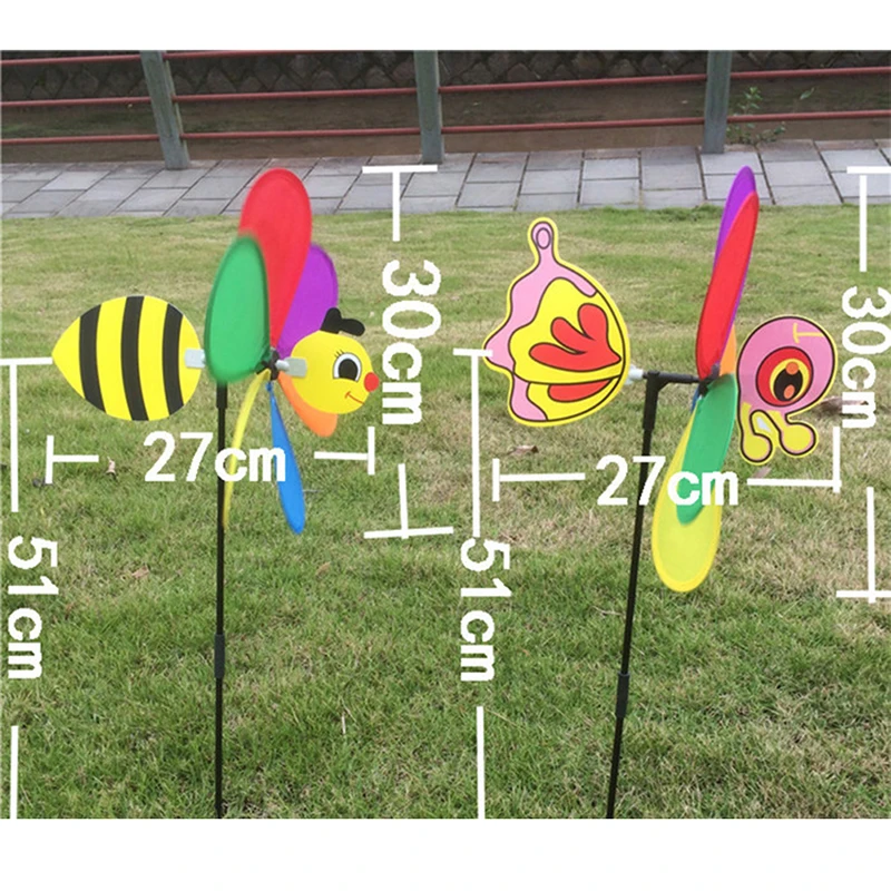 Новая продажа 3D большое животное пчела ветряная мельница ветряная вертушка Вихрь дворовый садовый декор