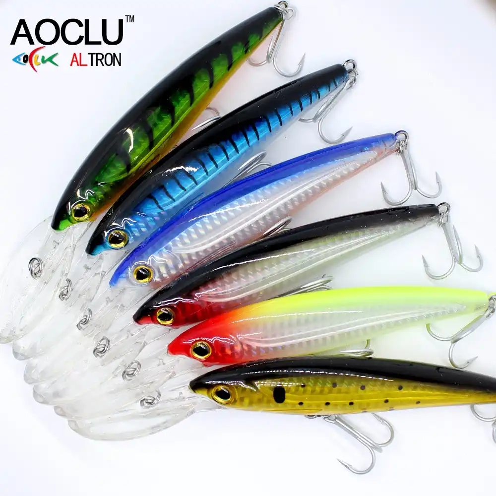 3PCS Fishing Lures 18cm 24g Minnows Carp Fishing Plastic Hard Baits Bass Crank