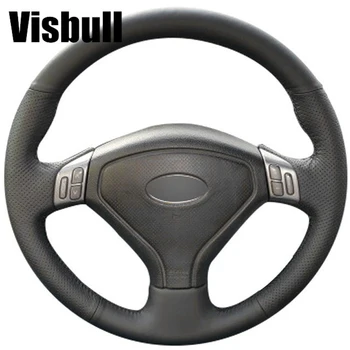 Visbull puレザー車のステアリングホイールカバーv1015 bmw e46 318i 325i e39 e53 x5