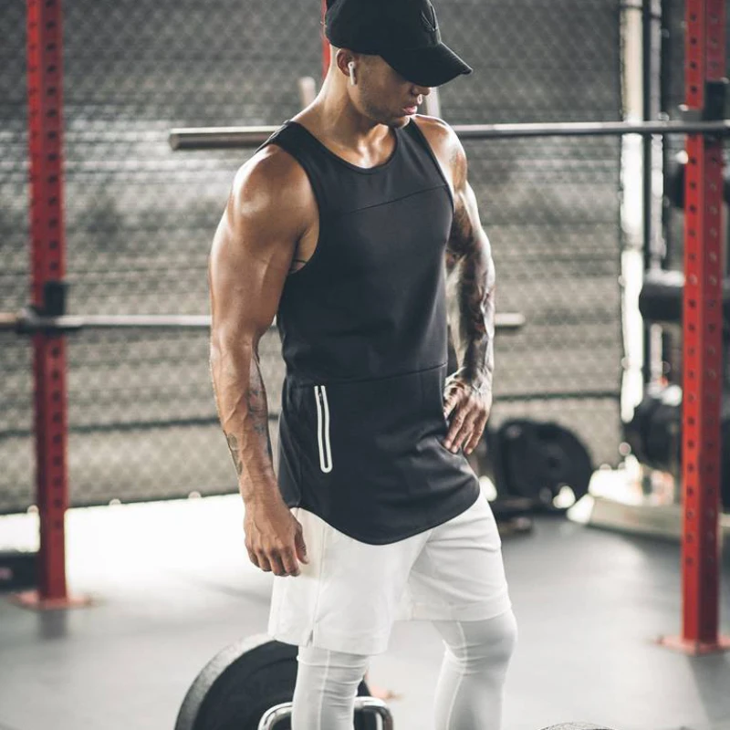 Tank Top mens sleeveless t shirts gym (23)