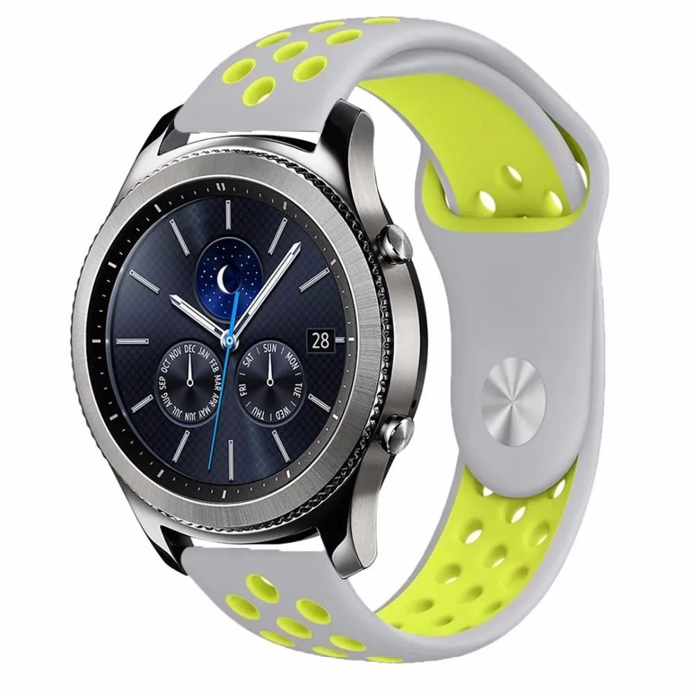 Шестерни S3 Frontier для samsung Galaxy watch 46mm активный 42 мм amazfit bip huawei watch GT ремень Даниэля Веллингтона: 22 мм ремешок для наручных часов