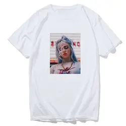Билли эйлиш футболка уличная хип-хоп футболка для топа хип-хоп Мужская футболка одежда забавная винтажная Harajuku модная футболка