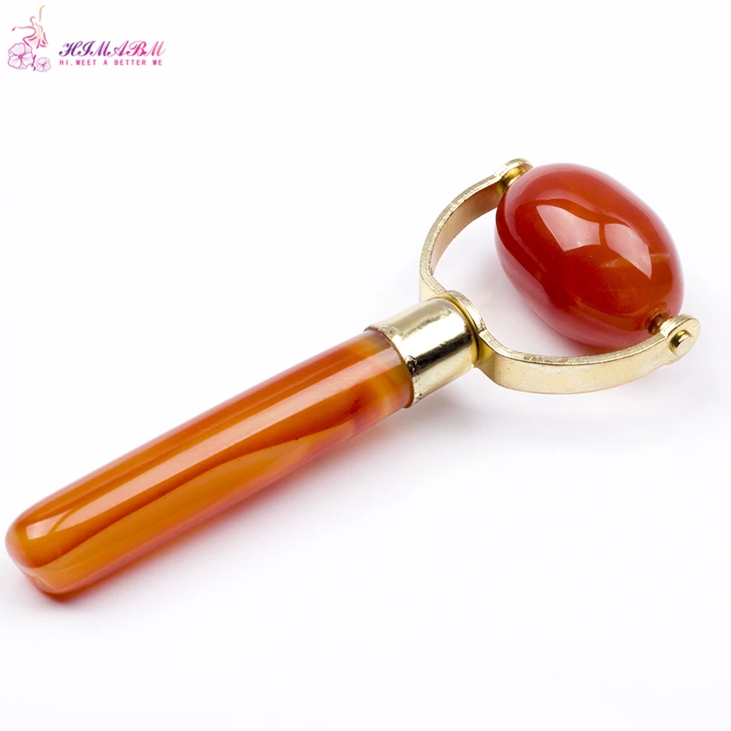 HIMABM 1 Piece Red Natural Polished Agate Carnelian Jade Facial Slimming Massager Wand Sticks Jade Roller Face-lift Beauty Tool HIMABM 1 Piece Red Natural Polished Agate Carnelian Jade Facial Slimming Massager Wand Sticks Jade Roller Face-lift Beauty Tool