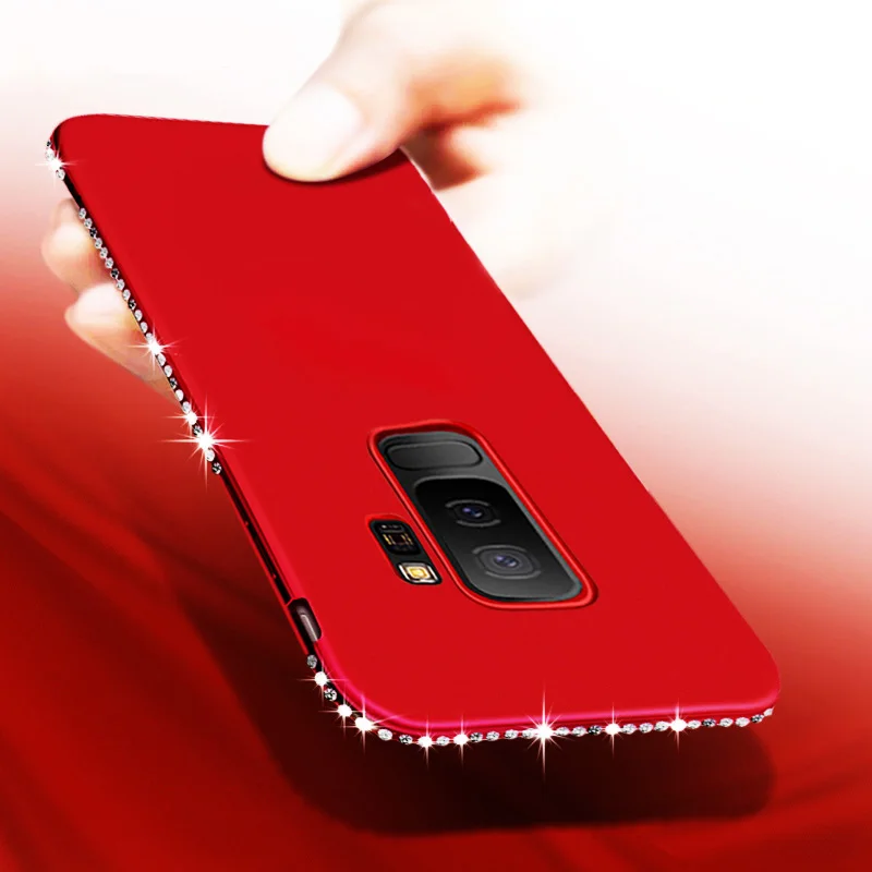 Диаманта Bling чехол для samsung Galaxy S8 S9 plus note 8 J3 J5 J7 2017 2016 S7 края A6 A8 2018 премьер-Чехол