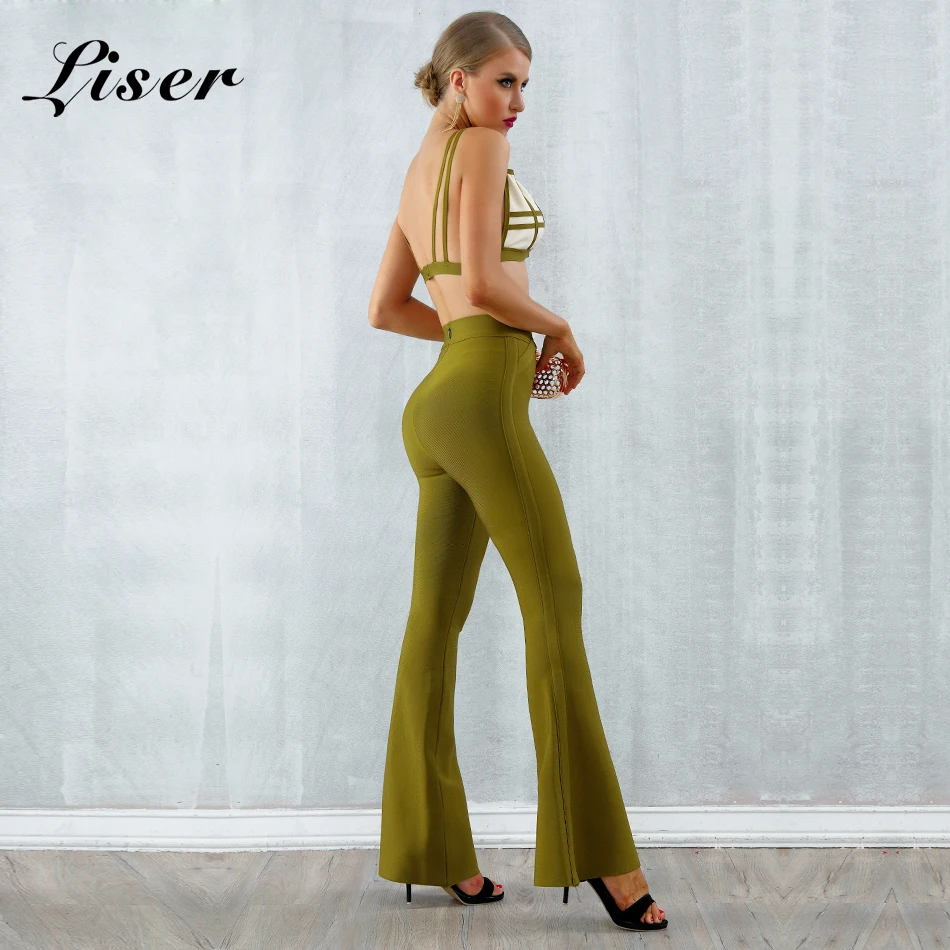 Adyce-Define-As-Mulheres-Se-Vestem-de-Ver-o-2018-Nova-Bandage-Vestido-Listrado-Tops-Pant (3)