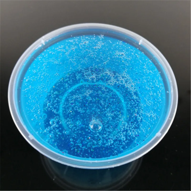 60 мл глина для лепки Fun Fluffy Floam Slime DIY блестящая глиняная шпатлевка Ароматизированная Ванна антистресс Lizun Kid Sludge игрушка пластилин - Цвет: Blue