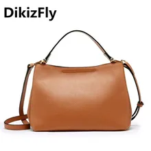 DikizFly, новинка, классические женские сумки из натуральной кожи, сумки, женские сумки через плечо, настоящая кожаная сумка, женская большая брендовая сумка