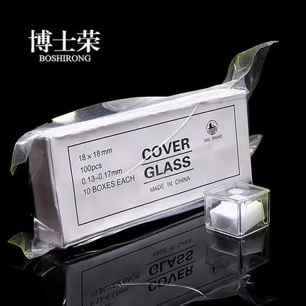 

Biological microscope Cover glass 18mm*18mm 100pcs/pack for Laboratory consumables free shipping