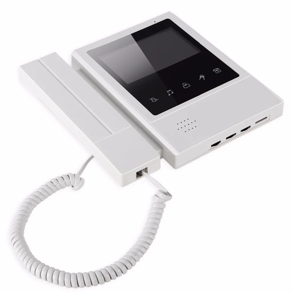 SmartYIBA проводной видеодомофон 4,3 дюймов цветной сенсорный экран монитор видеодомофон дверной звонок Кольцо Rfid Индукционная карта разблокировка ИК