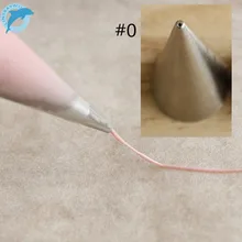 LINSBAYWU#0 0,75 мм нержавеющая сталь крем глазурь трубопроводов сопла помадка выпечки инструменты украшения торта Кондитерские советы