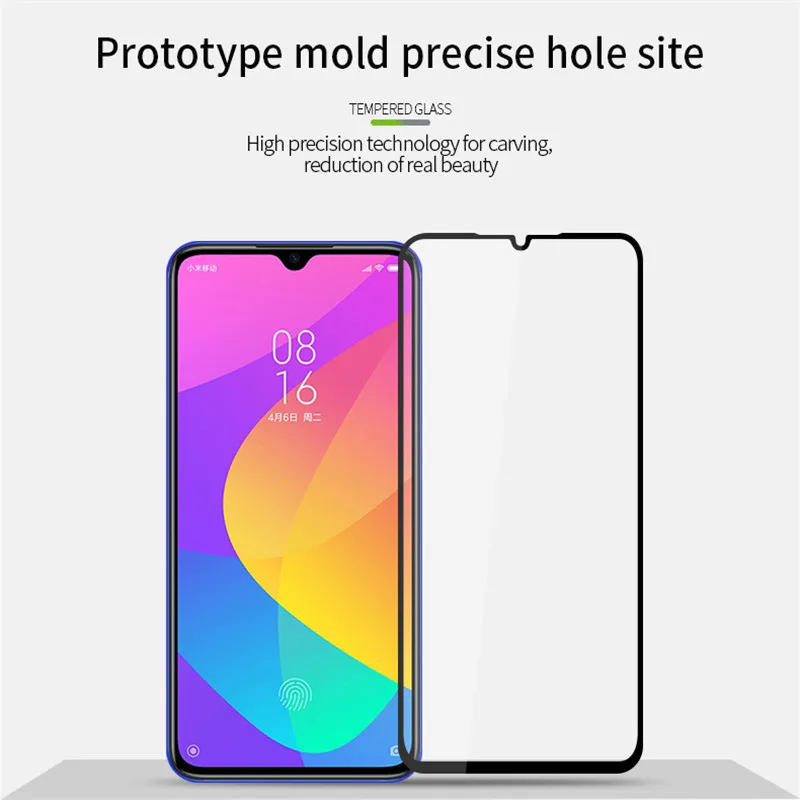 2 шт. защита для экрана Xiaomi Mi A3 9 Lite 10 закаленное стекло полное клеевое покрытие