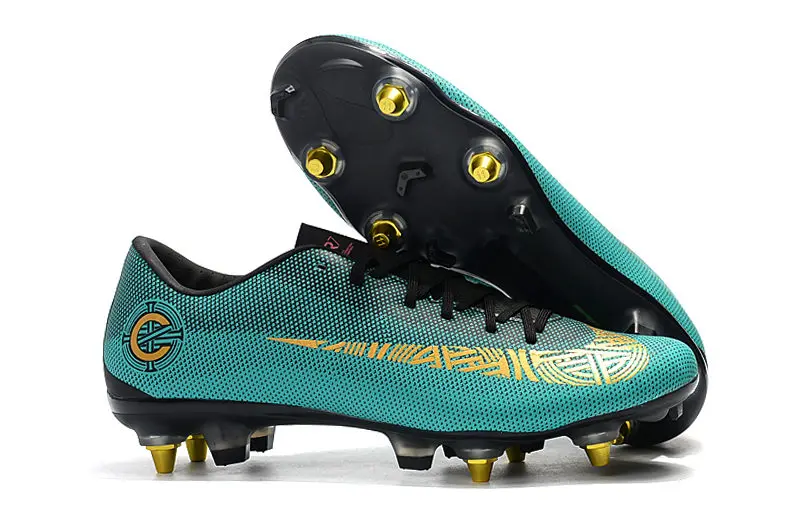 Cheapest Price ZUSA Superfly VI Elite SG PRO-ACC Football Boots Mens High ankle SG Soccer Shoes Sales US6.5-US12