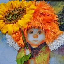 Алмаз живопись пользовательские подсолнечника Ангел Алмаз Вышивка Фото алмазов картина wasserfall алмаз вышивка кофе ручка