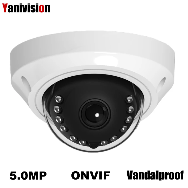 

H.265 5MP 2592*1944 4MP IP Camera Surveillance Video Vandalproof IR Dome Camera CCTV H.265 Motion Detection RTSP 48V POE 2MP P2P