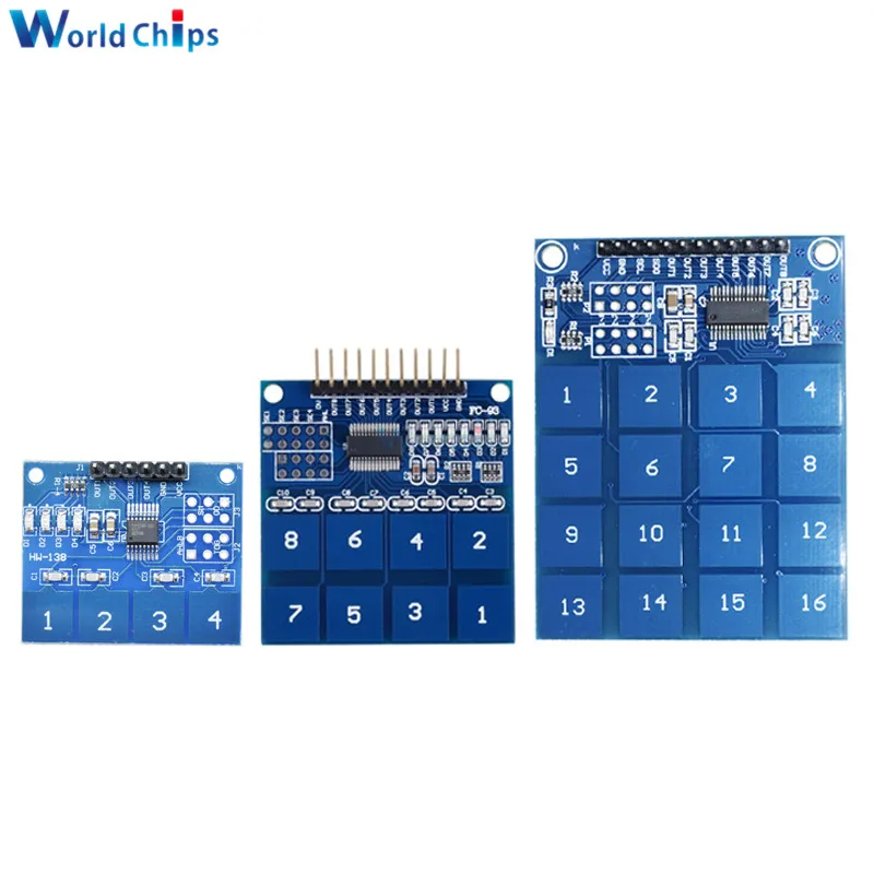 

TTP224 / TTP226 / TTP229 Switch Touch Sensor Digital 4 / 8 / 16 channel Touch Capacitive Module