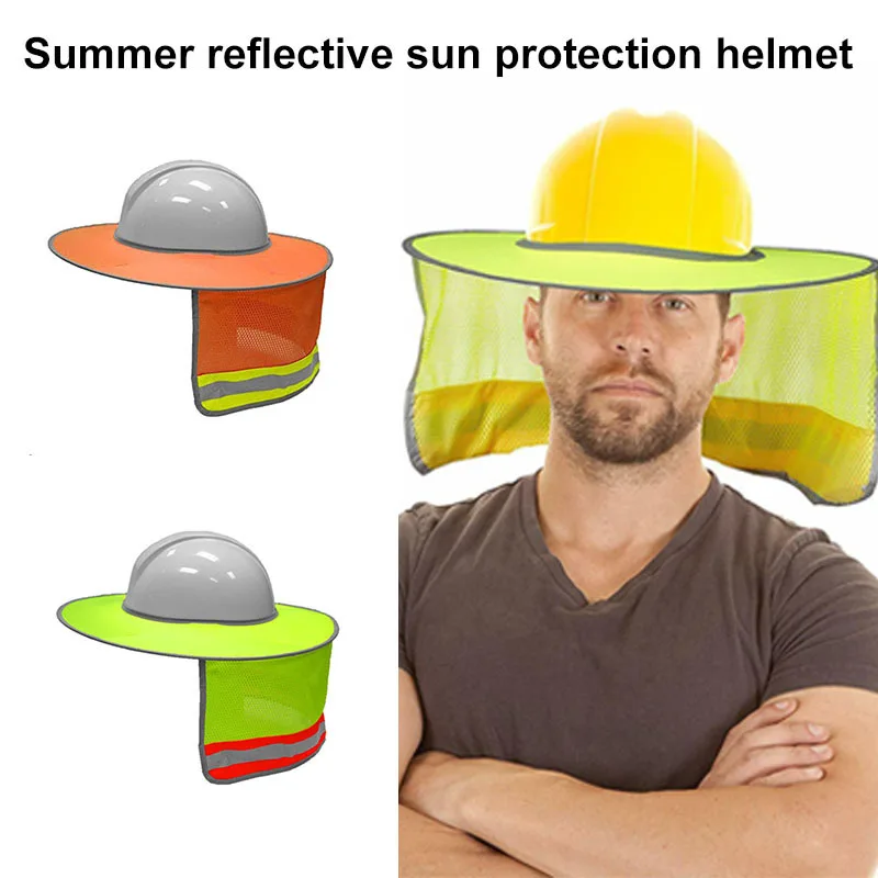 sun shade for full brim hard hat