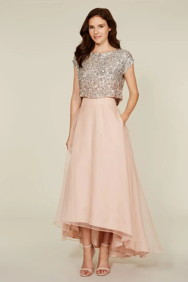 Low Junior Sequin Bridesmaids Dresses ...