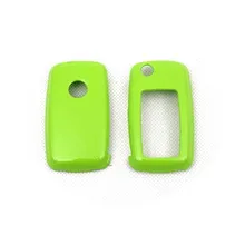Жесткий Пластик БЕСКЛЮЧЕВОЙ дистанционный ключ защитный кожух(блеск для губ зеленый) для Фольксваген MK6