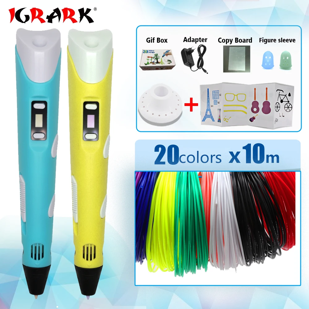 

IGRARK 3D Pen 3d Printing Pen intelligent Graffiti Pen 3d Printer The Best Gift for Children's Birthday DIY Drawing