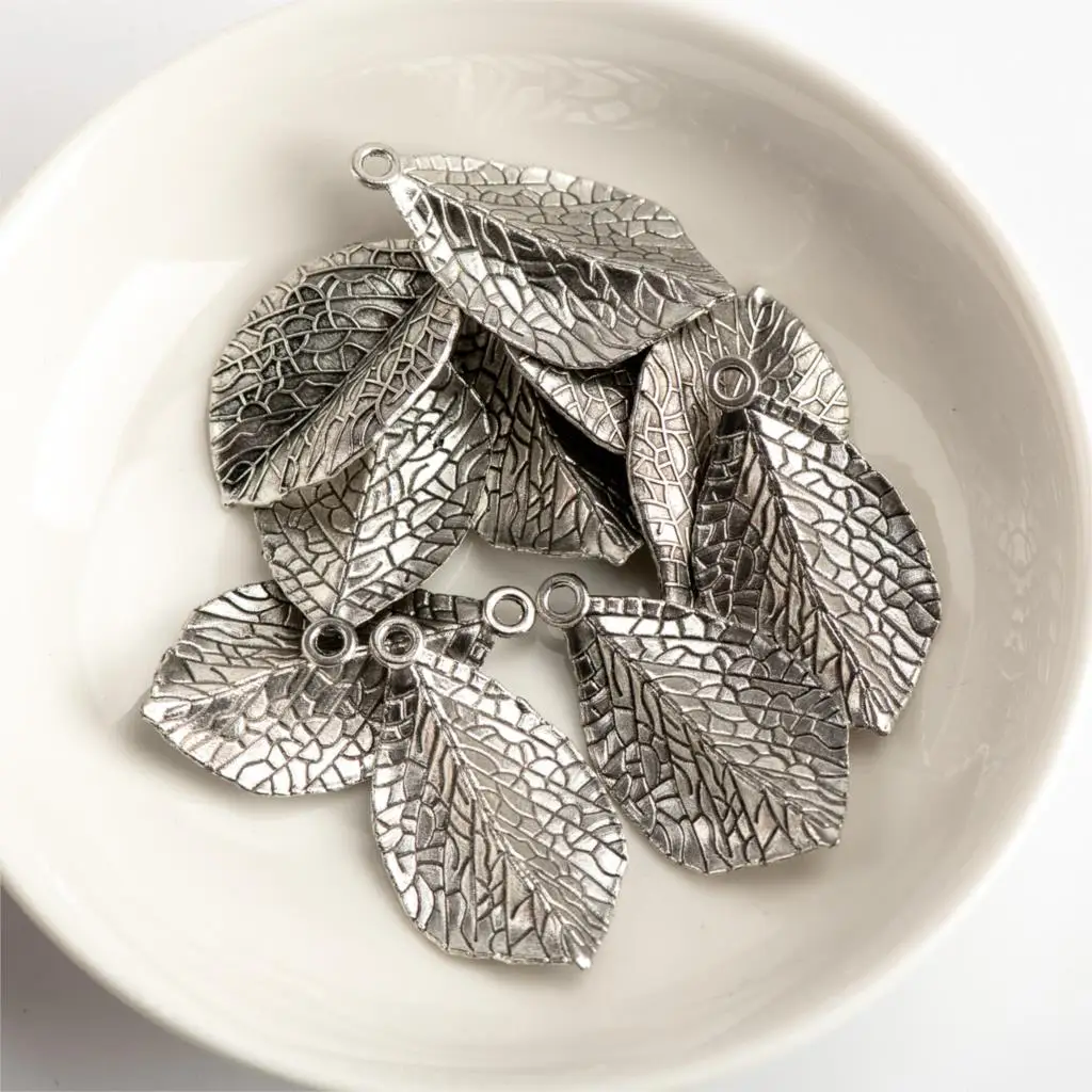 

Flowers Style Leaf DIY Alloy Pendant For Crafts Charms Jewelry Findings & Components For Jewelry Making #JZ109