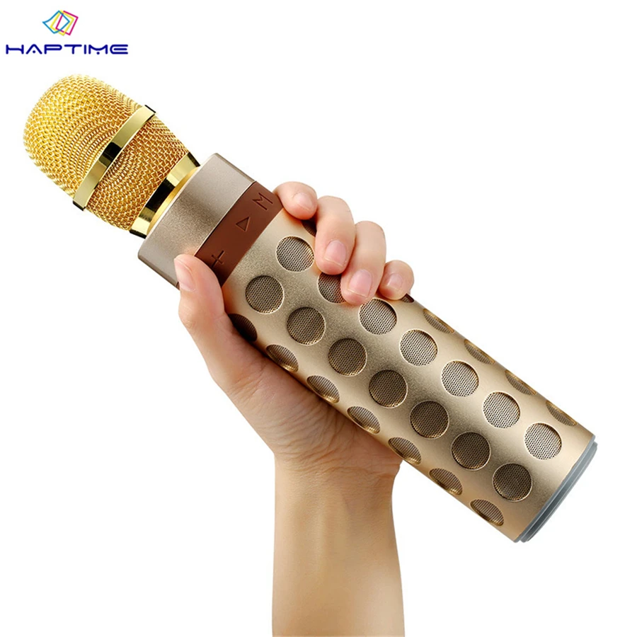 Haptime Wireless Bluetooth speaker Karaoke Microphone Professional Player Speaker Aluminum subwoofer Party KTV Sing speaker - ANKUX Tech Co., Ltd