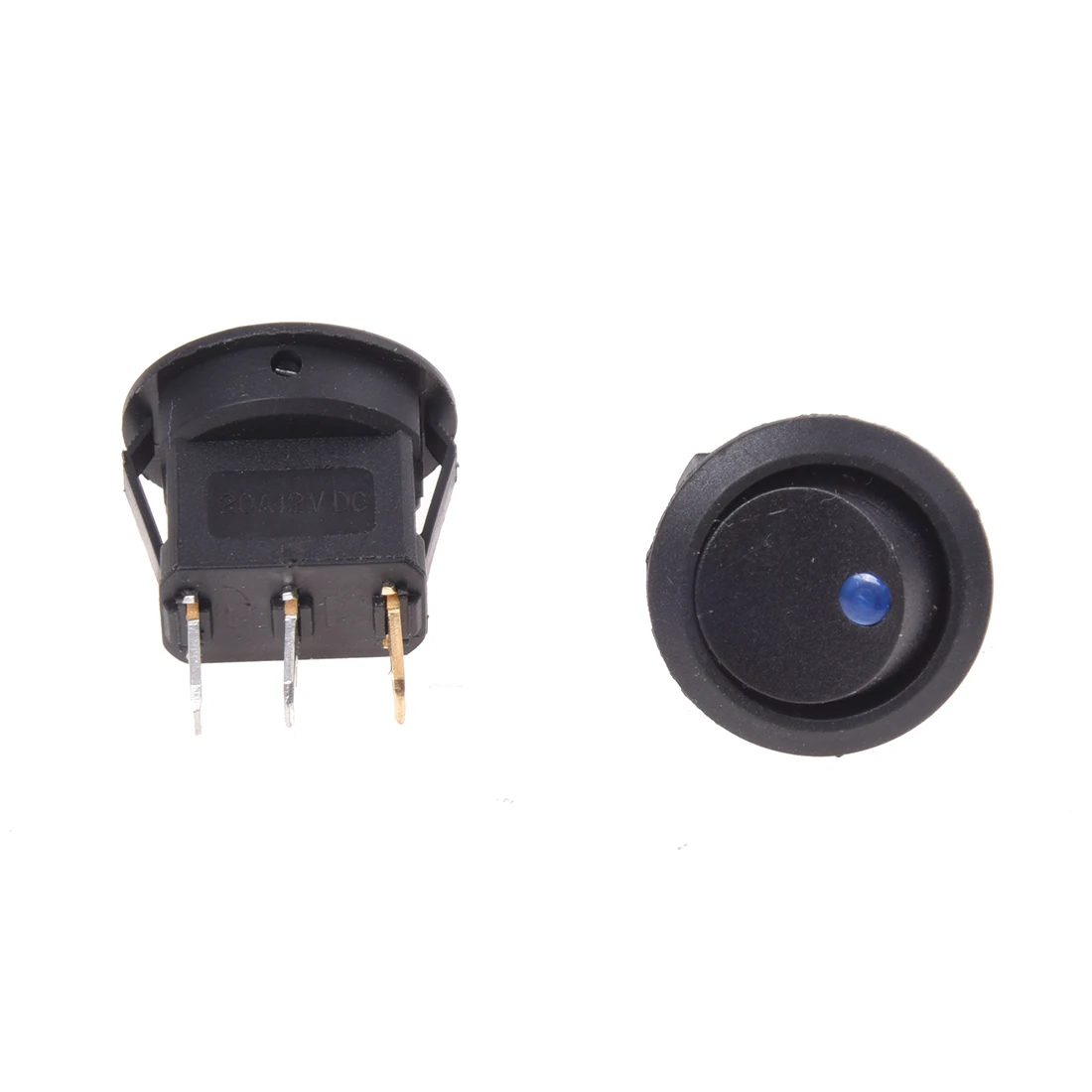 

20 x LED Rocker Switch On/ Off Switch DC 12V 16mm - Blue